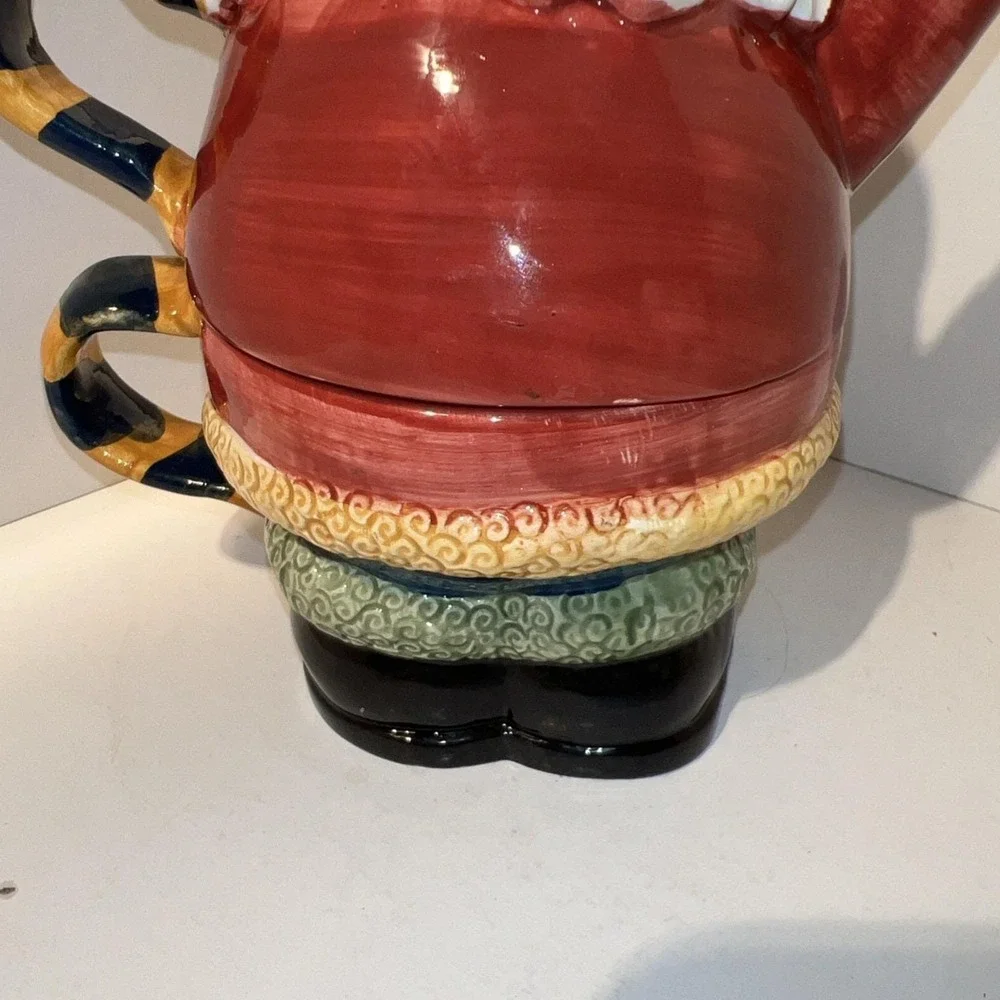 Santa Claus‎ Tea For One Set Ceramic Teapot and Mug Christmas Holiday Decor